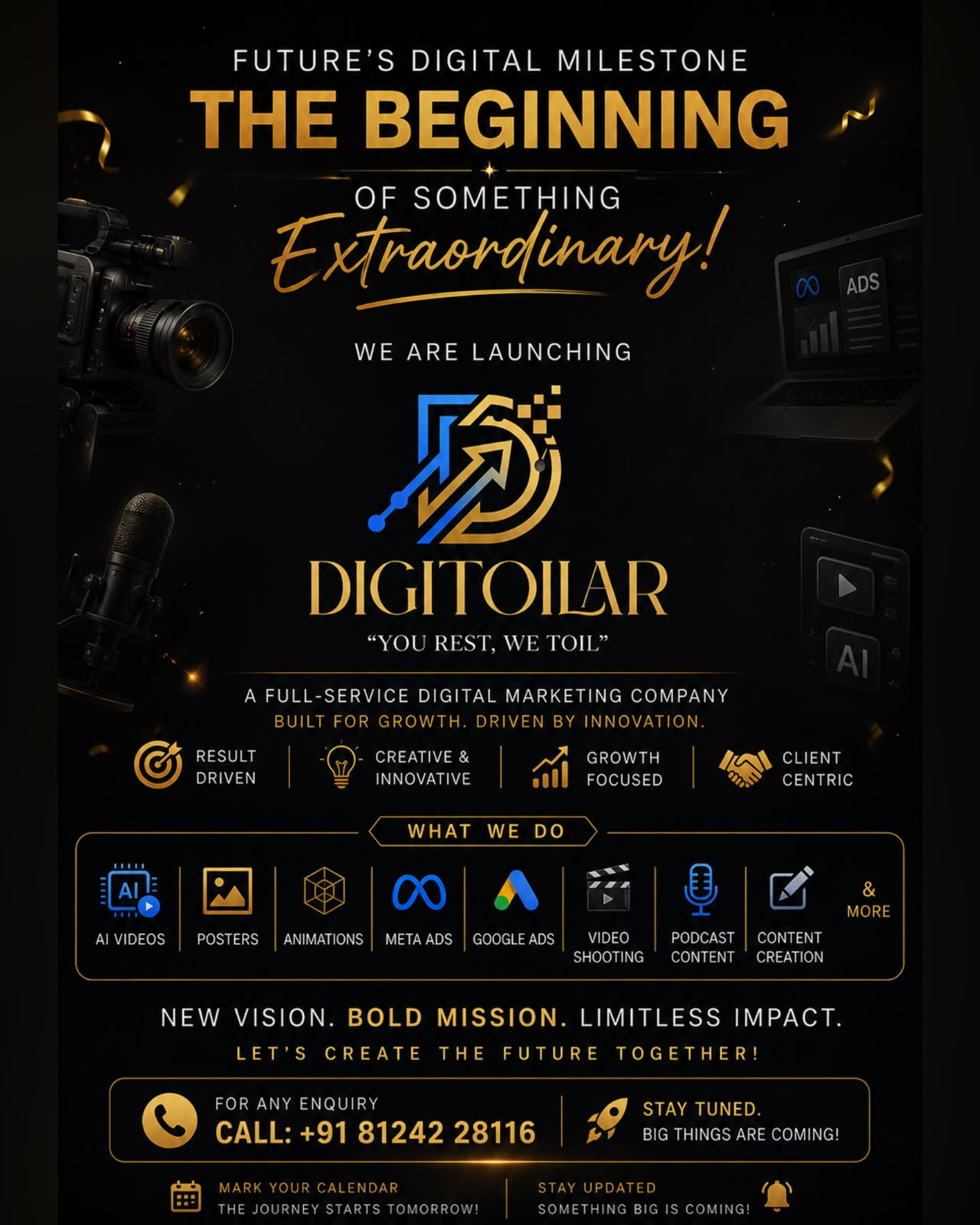 Digitoilar Launch Poster